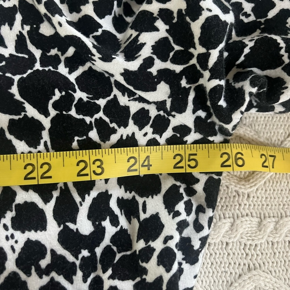 Jones New York Signature Stylish Black and White Leopard Print Women's Top 2X - Picture 10 of 13
